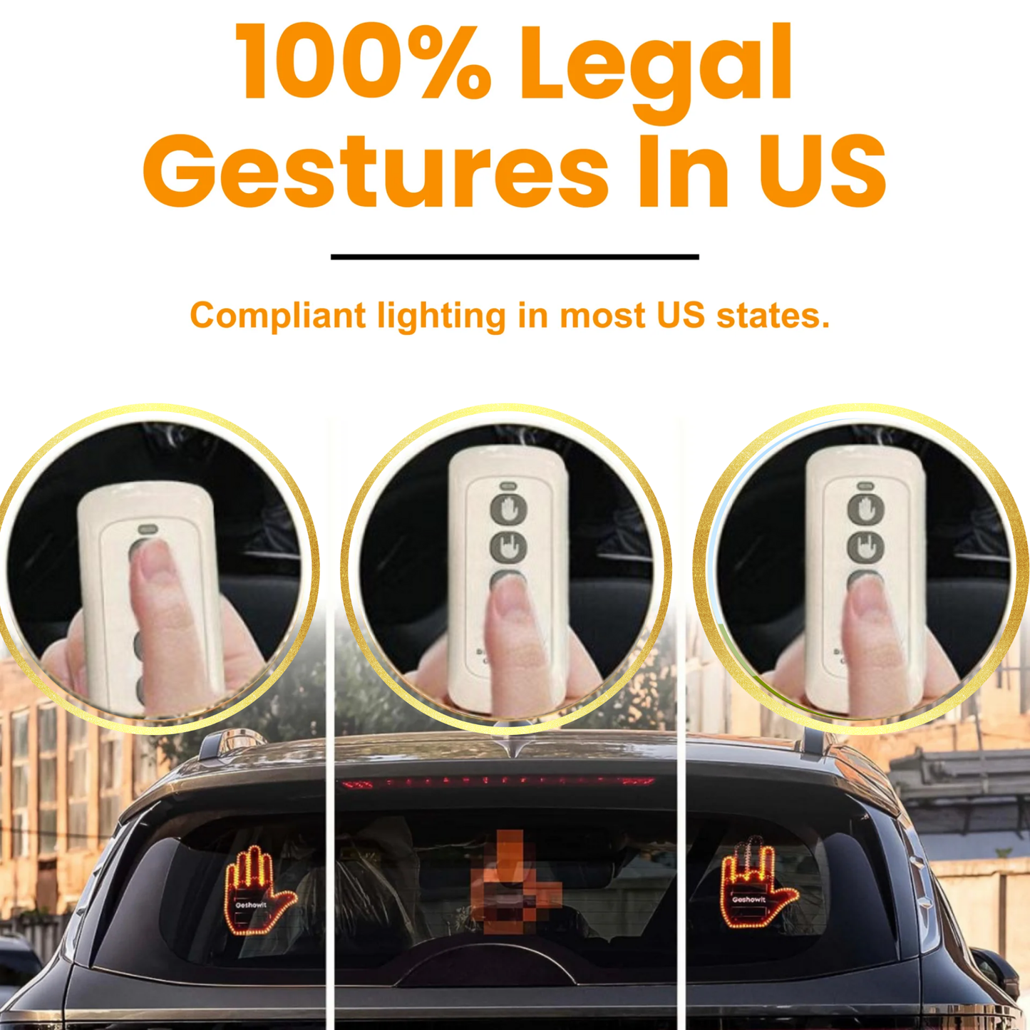 The CarGloSign™ - Led Hand Sign