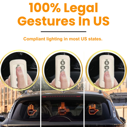 The CarGloSign™ - Led Hand Sign